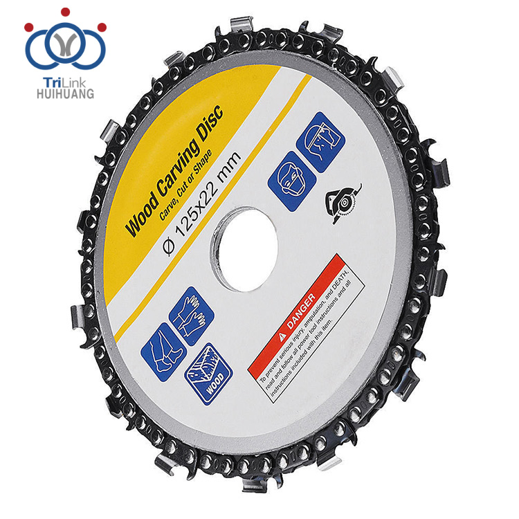 Holzkreissägescheibe 5 Zoll 14 Zähne Holzschnitzschleifer Kettenscheibe