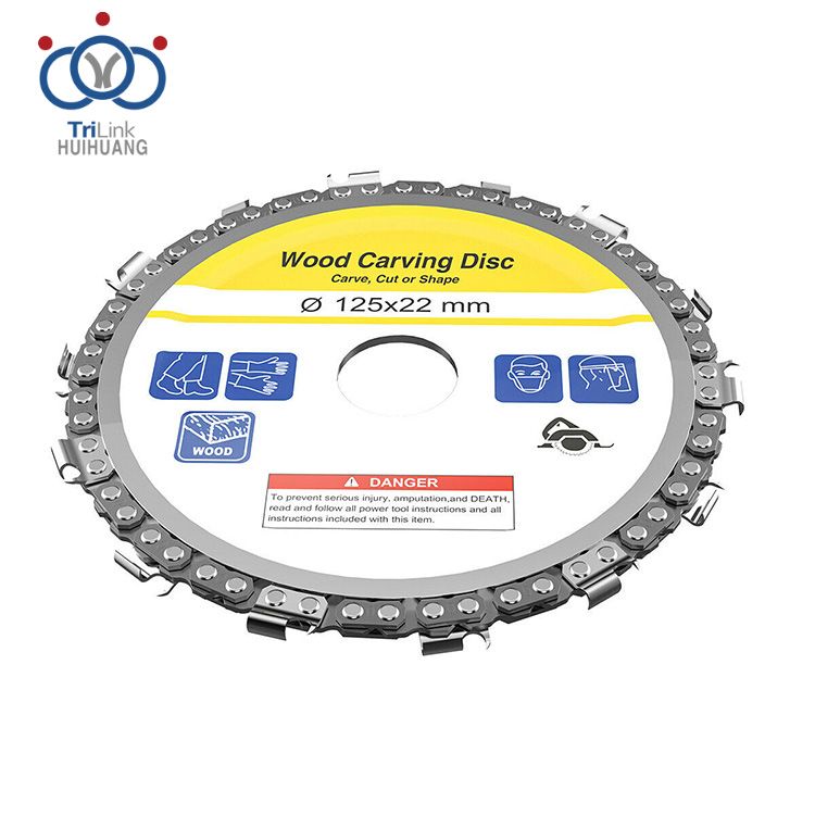 Holzkreissägescheibe 5 Zoll 14 Zähne Holzschnitzschleifer Kettenscheibe